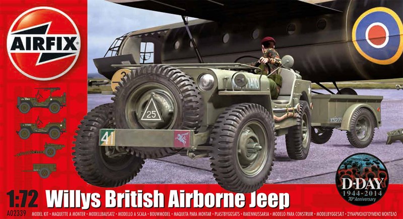 02339 Willys Jeep, Trailer & 6PDR Gun