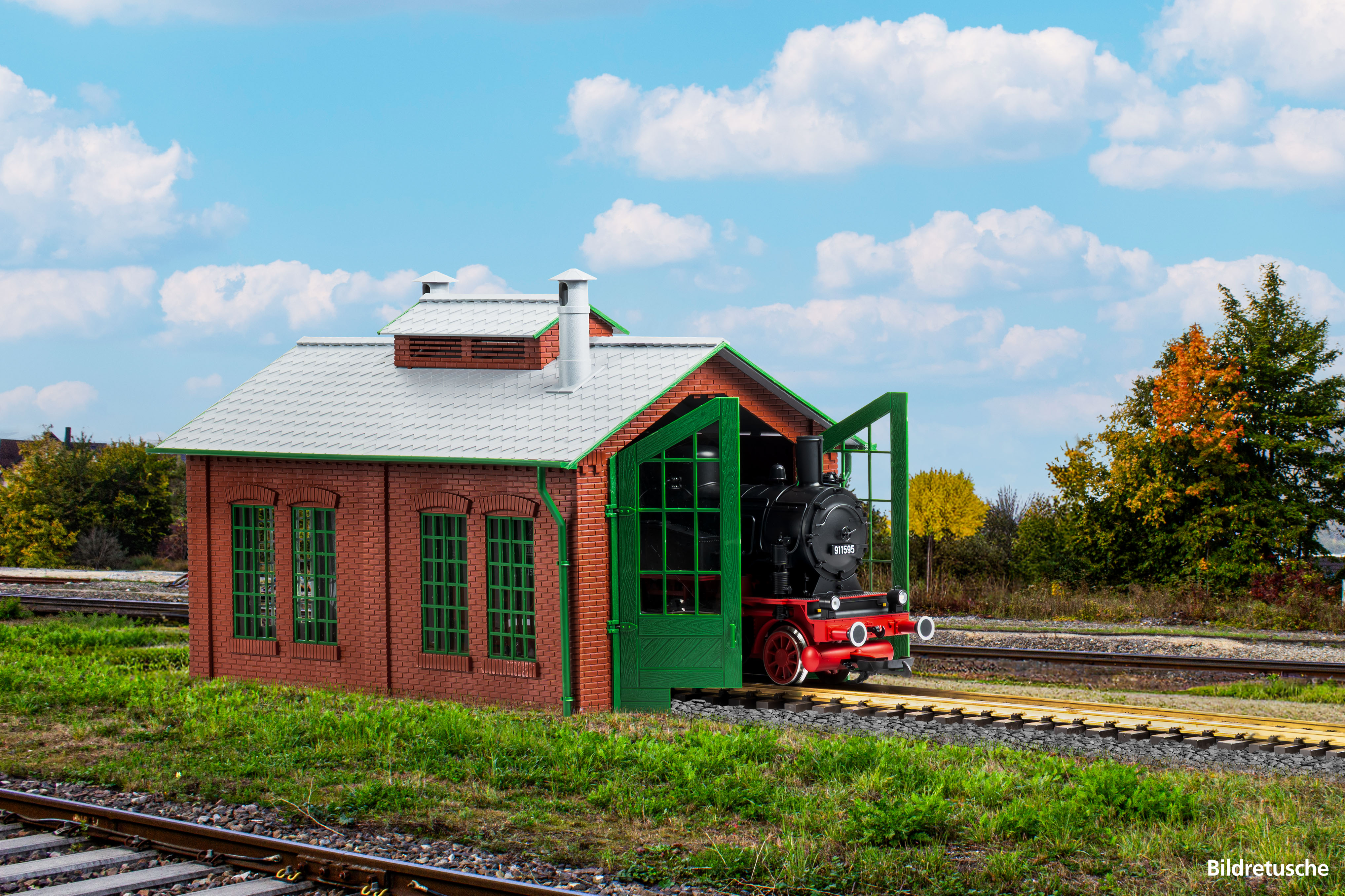 Piko 65004 G-Lokschuppen kurz
