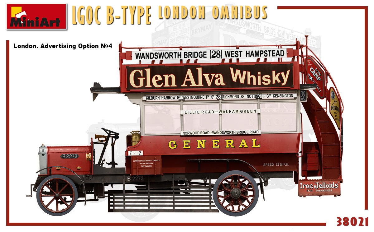 MiniArt 38021 London Omnibus LGOC B-Type