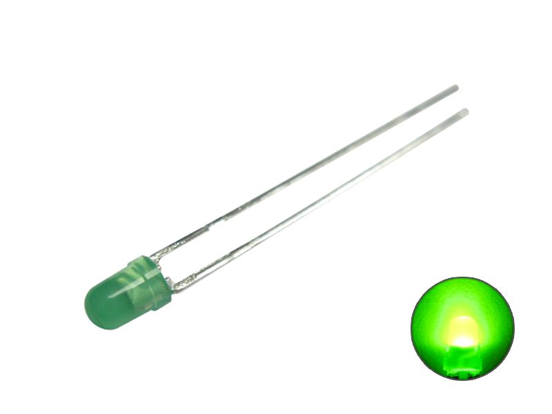 50600 LED 3mm grün diffus Low-Current