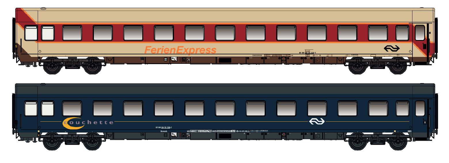 96029N NS Liegewagen-Set Bcvmh 2-tlg. Ep.4/5