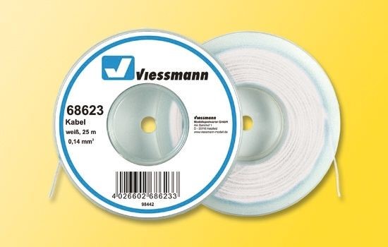 68623 25 m Kabel, 0,14 mm², weiß
