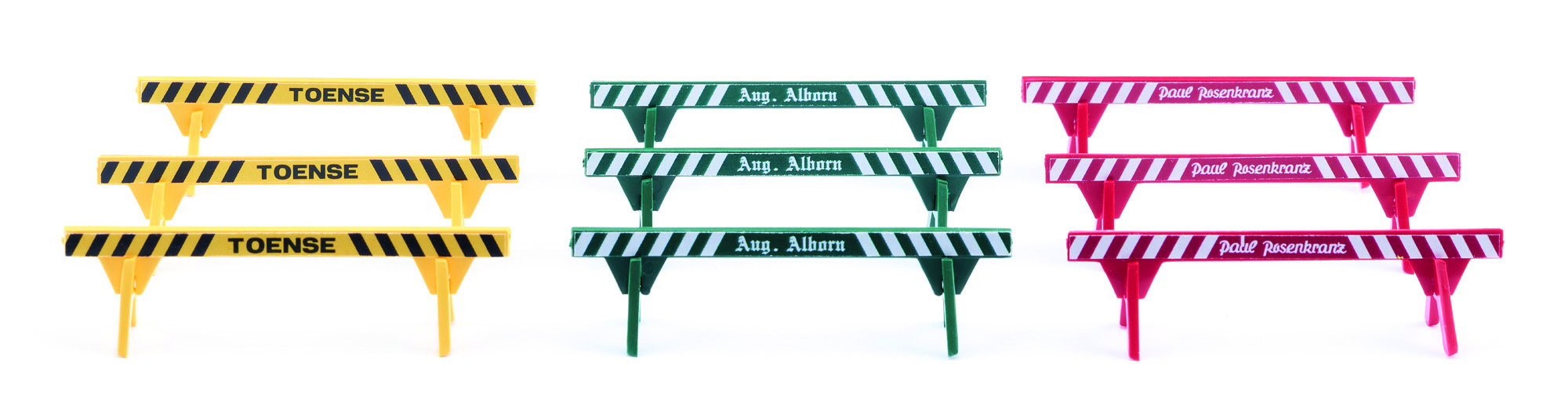 001833 Zubehörpackung: Absperrschranken