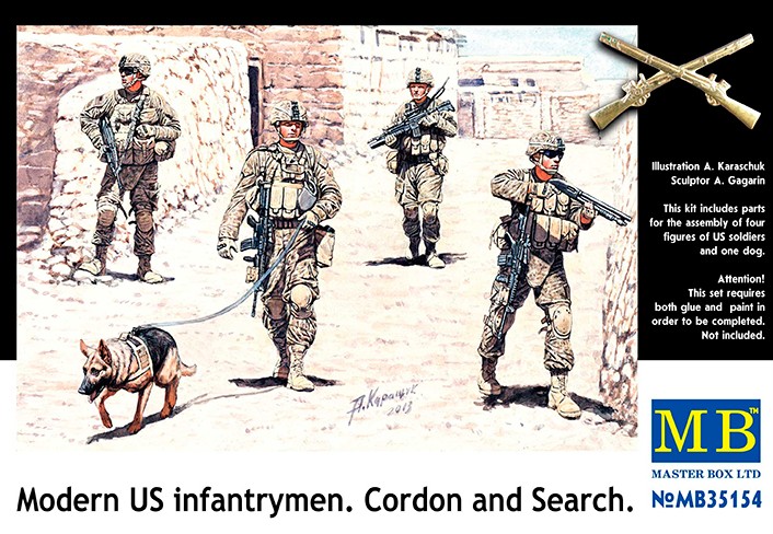 MB35154 Modern US infantrymen Cordon & Search