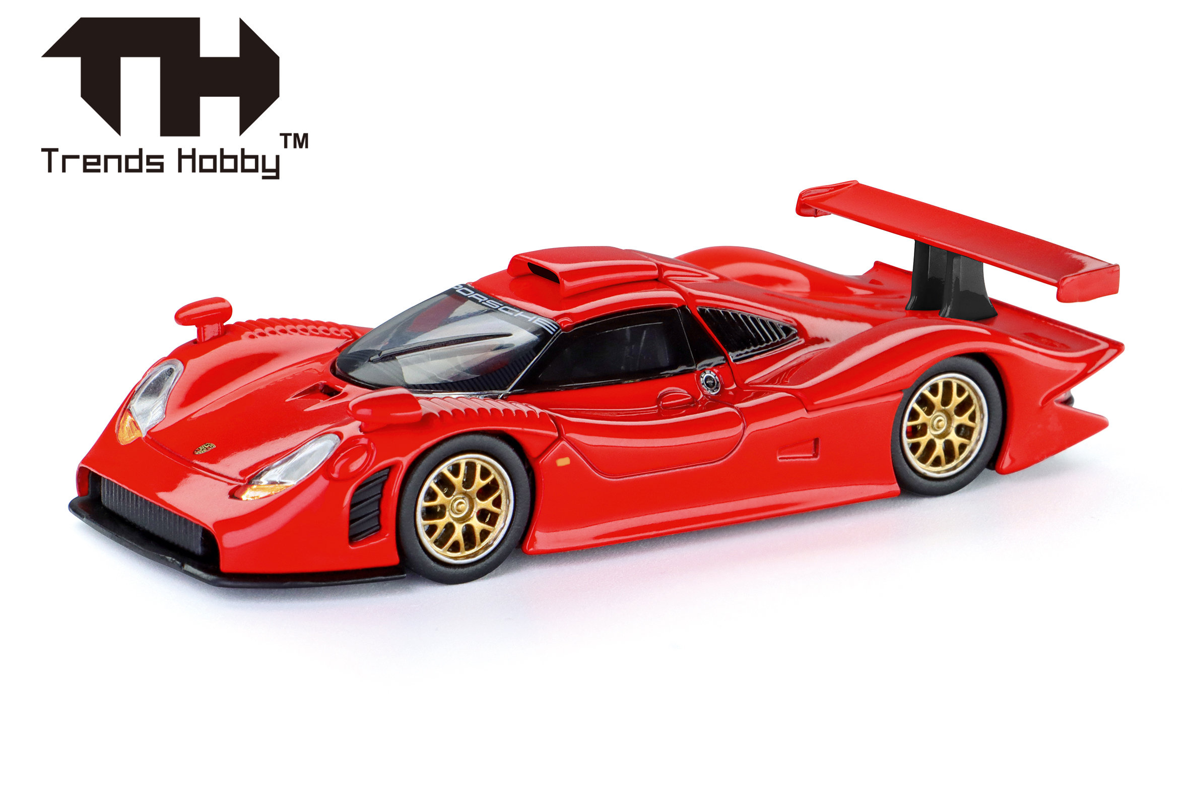 864TH000022 TrendsHobby: Porsche 911 GT1 rot (1988)