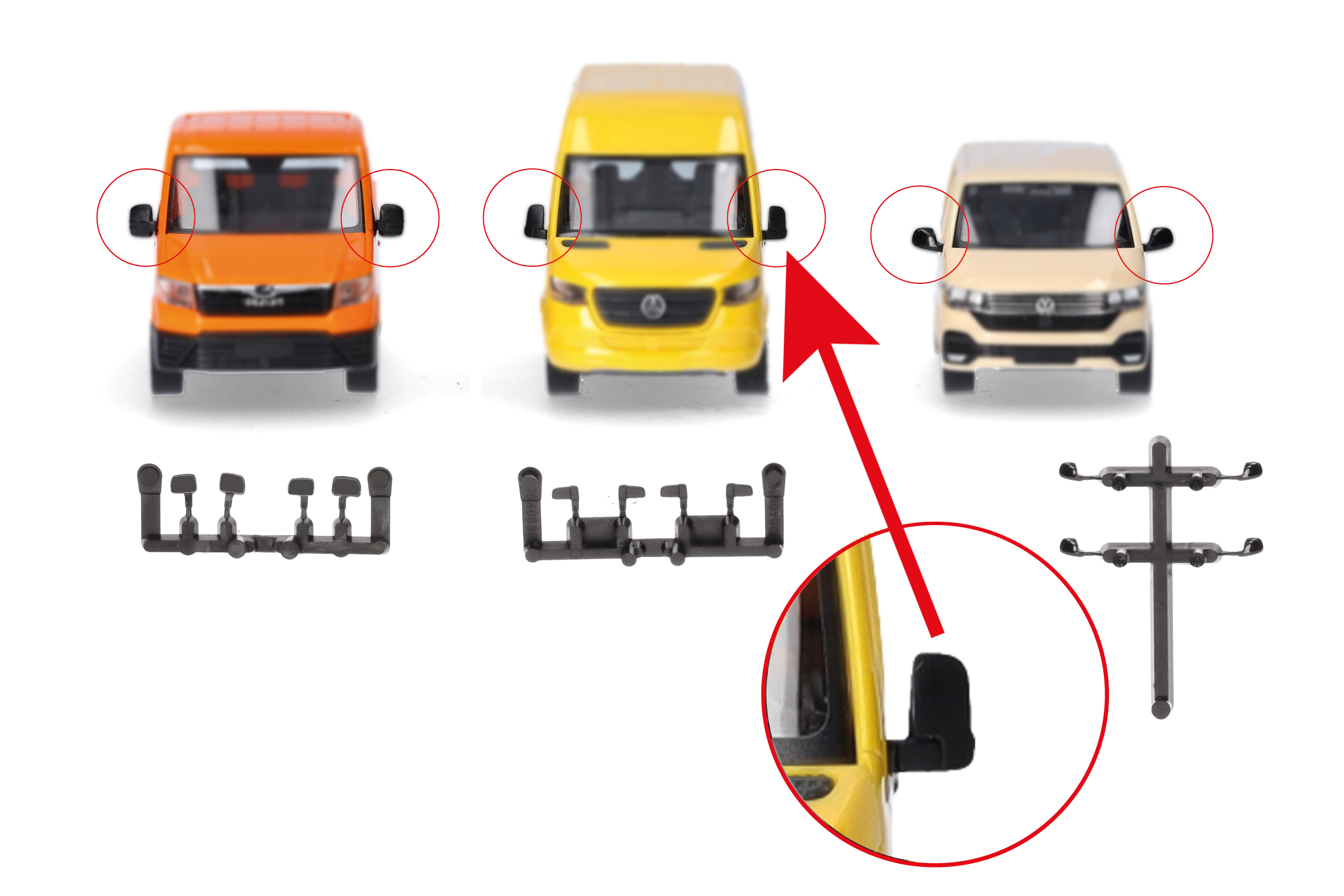 054508 Zubehör: Spiegel für Transporter
