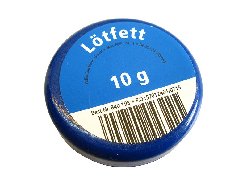 04322 Lötfett 10 g Kunststoffdose Löthilfe