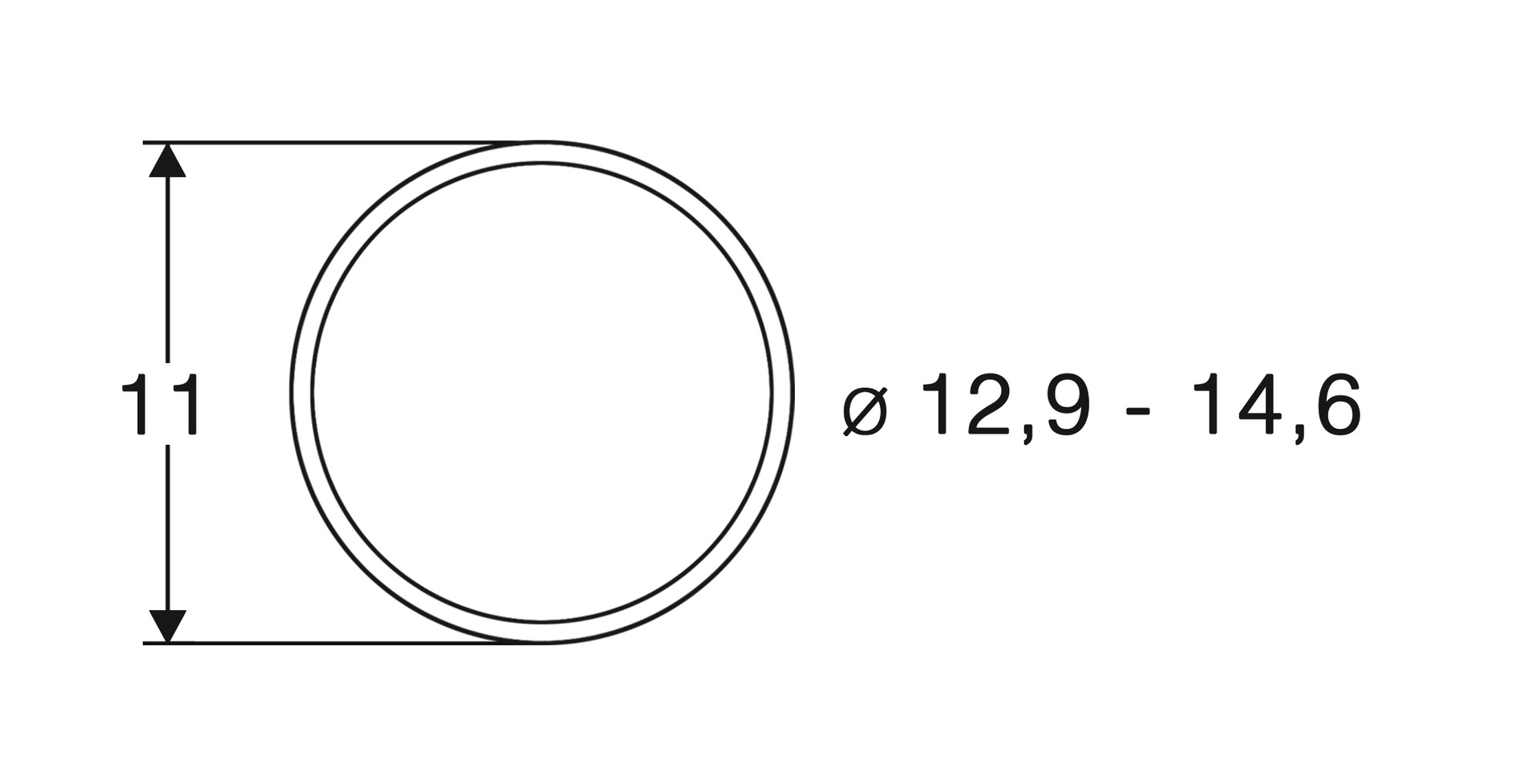Roco 40070 Haftreifen 12,9 - 14,6 mm 10 St.