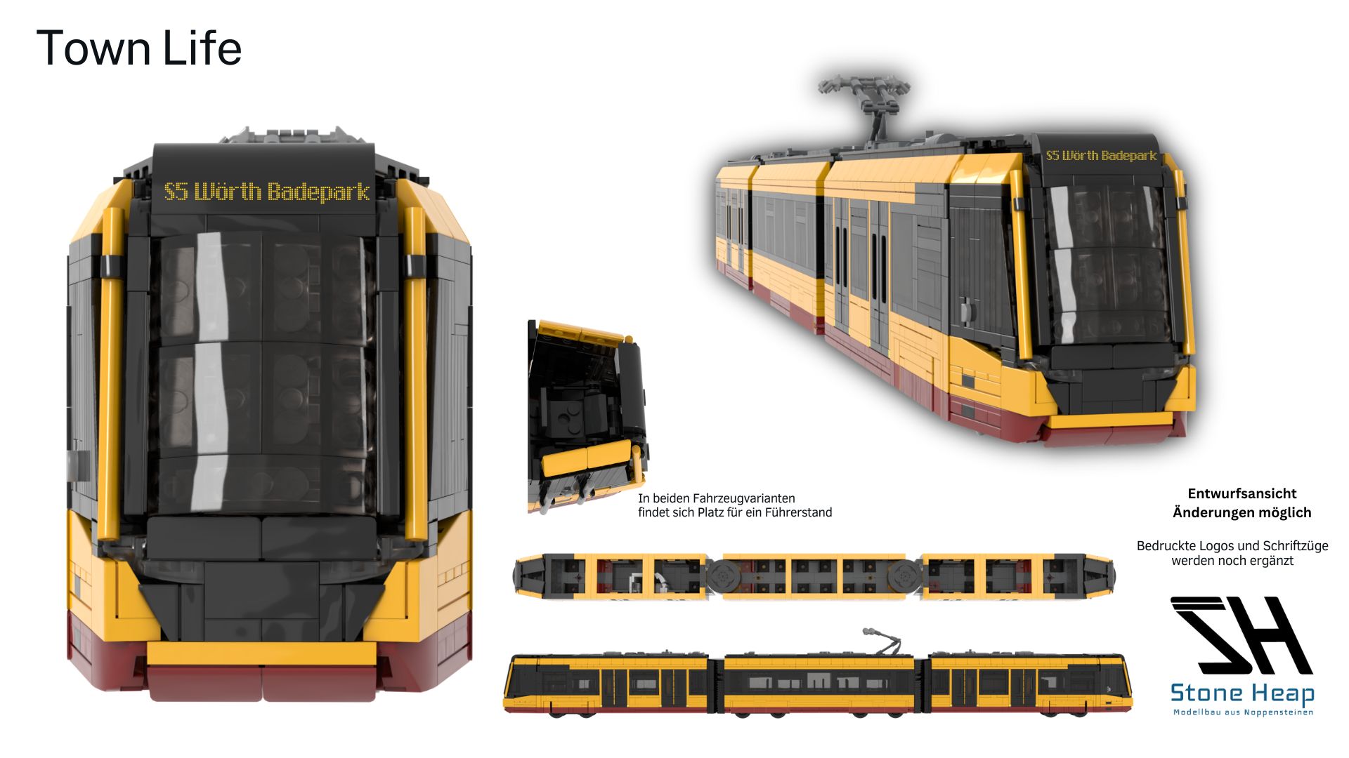 STONE HEAP SH-2027 Stadler Citylink VDV Tram Train AVG