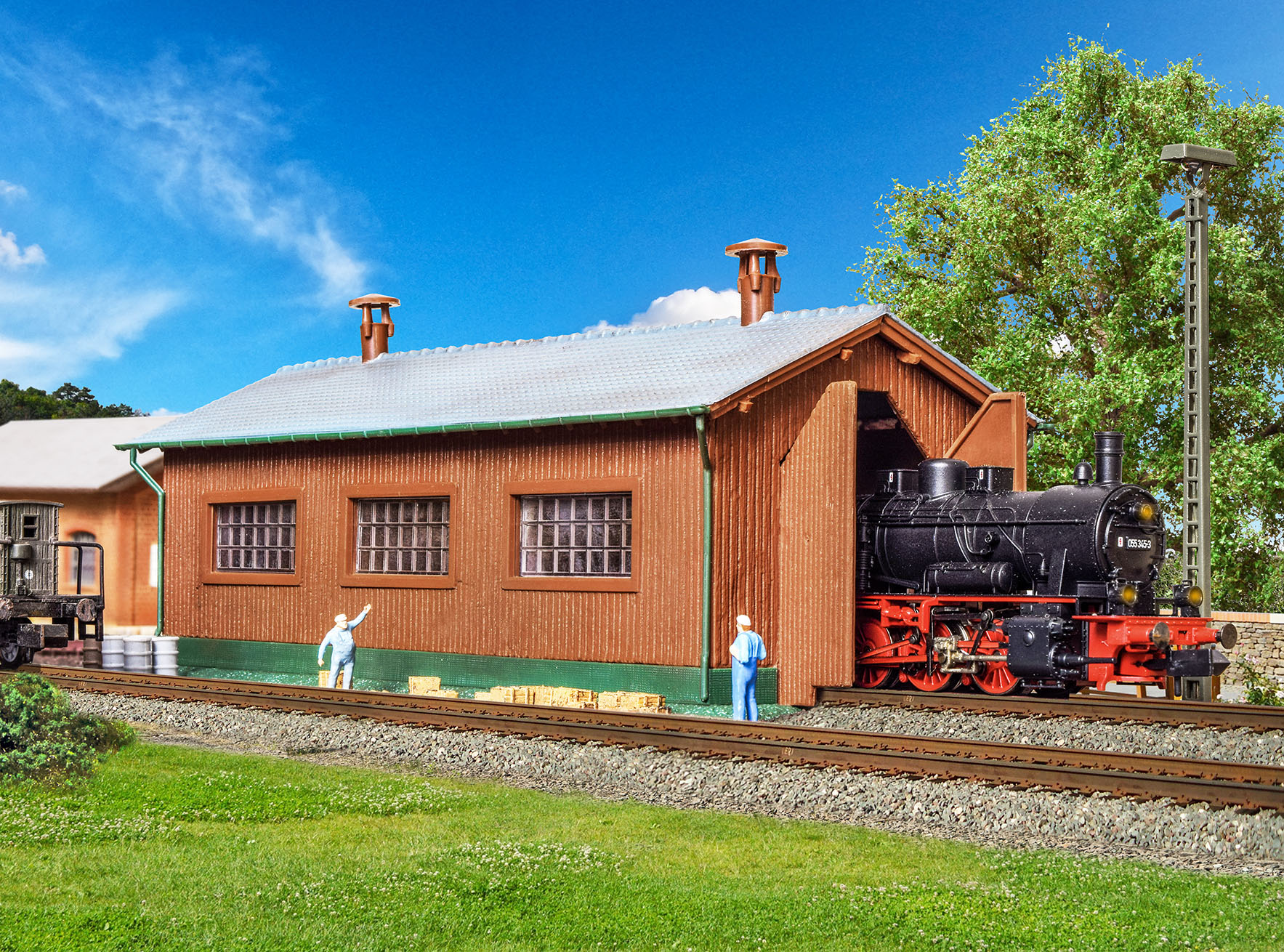 Kibri 37802 Lokschuppen, einständig