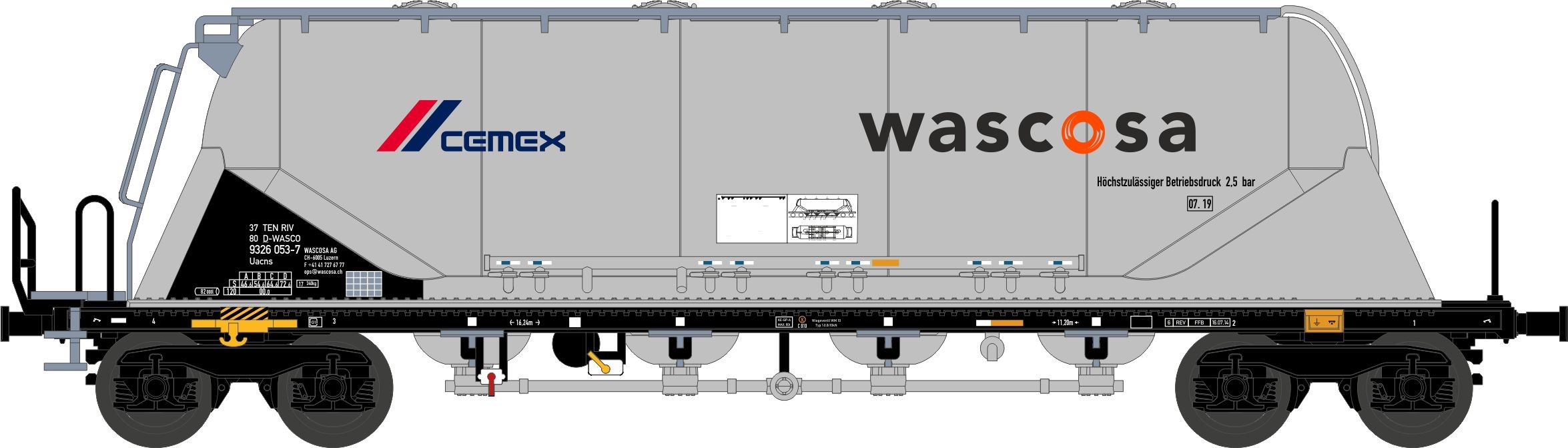 203623 Wascosa Cemex Staubsilowagen 4-achs Ep.6