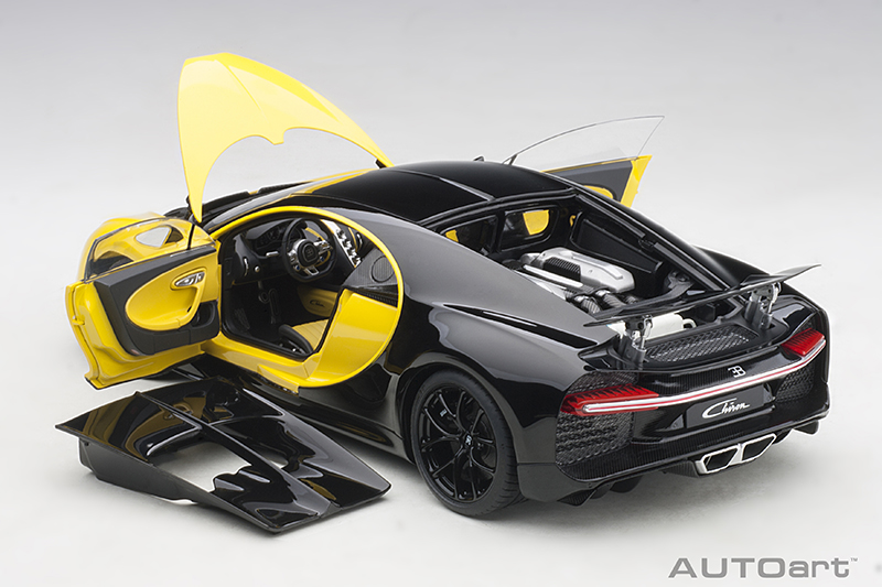 AUTOart 70994 Bugatti Chiron 2017 gelb/schwarz