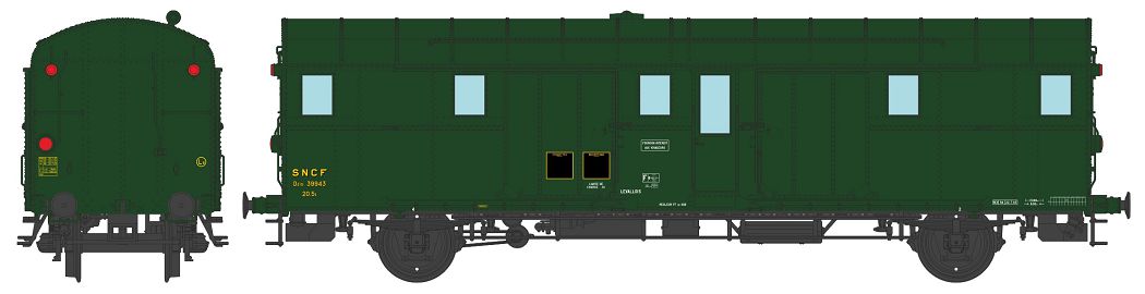 VB-317 SNCF Gepäckwagen 2-achs Ep.3b