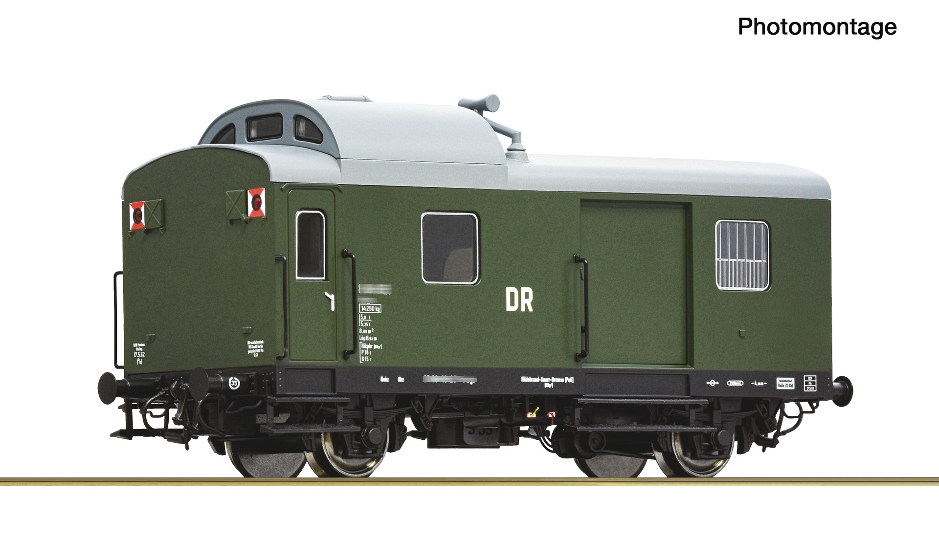 6610413 Packwagen D65 DR DCC + Innenbel. und Sc