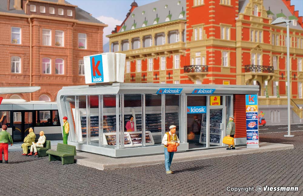 Kibri 39008 H0 Kiosk inkl. LED-Beleuchtung