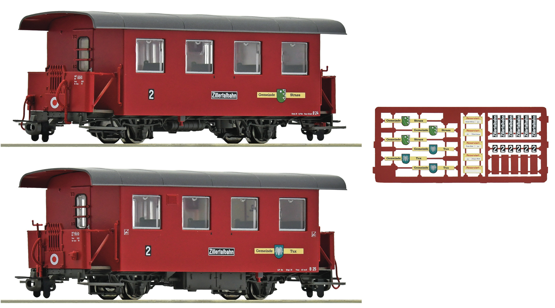 Roco 6240003 Zillertalbahn Spantenwag. Set 2tlg. Ep.6
