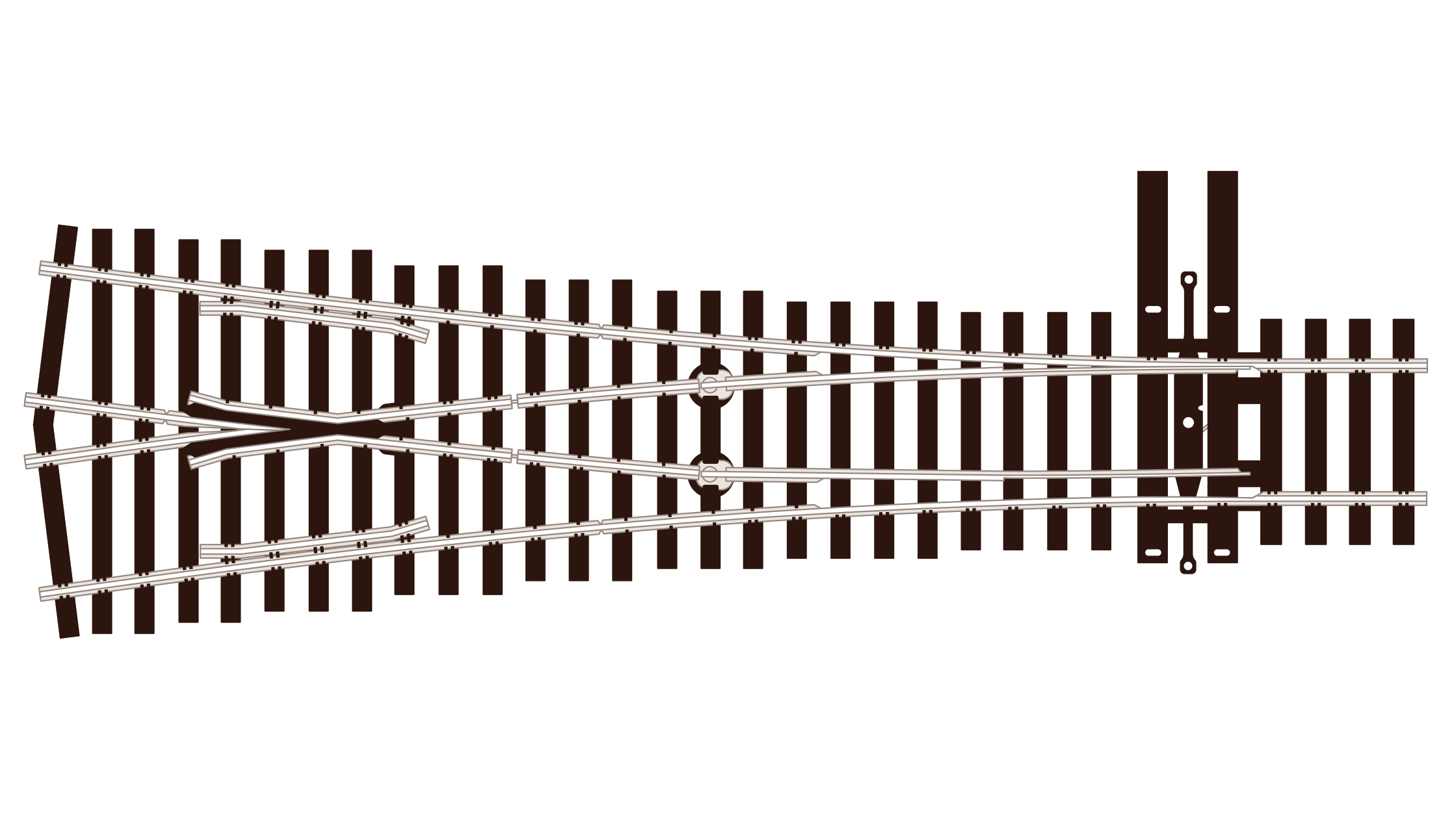 SL8348 Weiche, 4. Radius