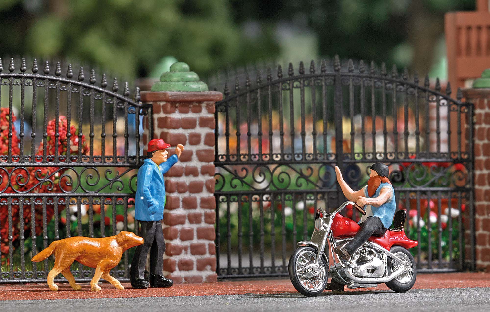 7861 US Motorrad mit Biker