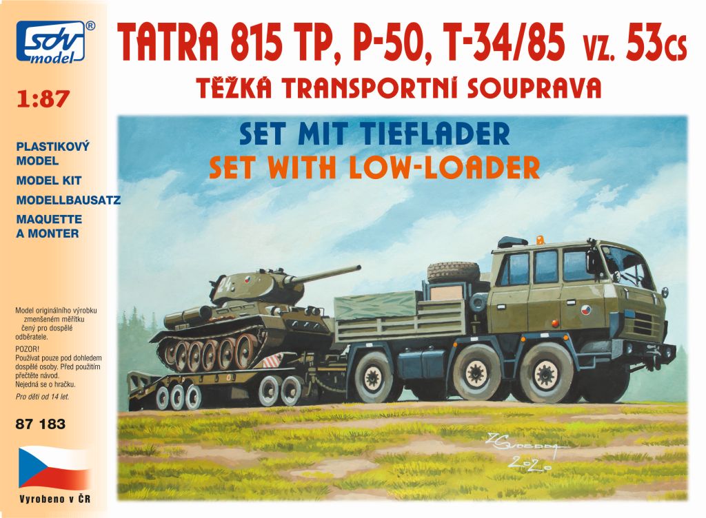 87183 Tatra 815 6×6 TP, P-50, T-34/85 vz. 53cs