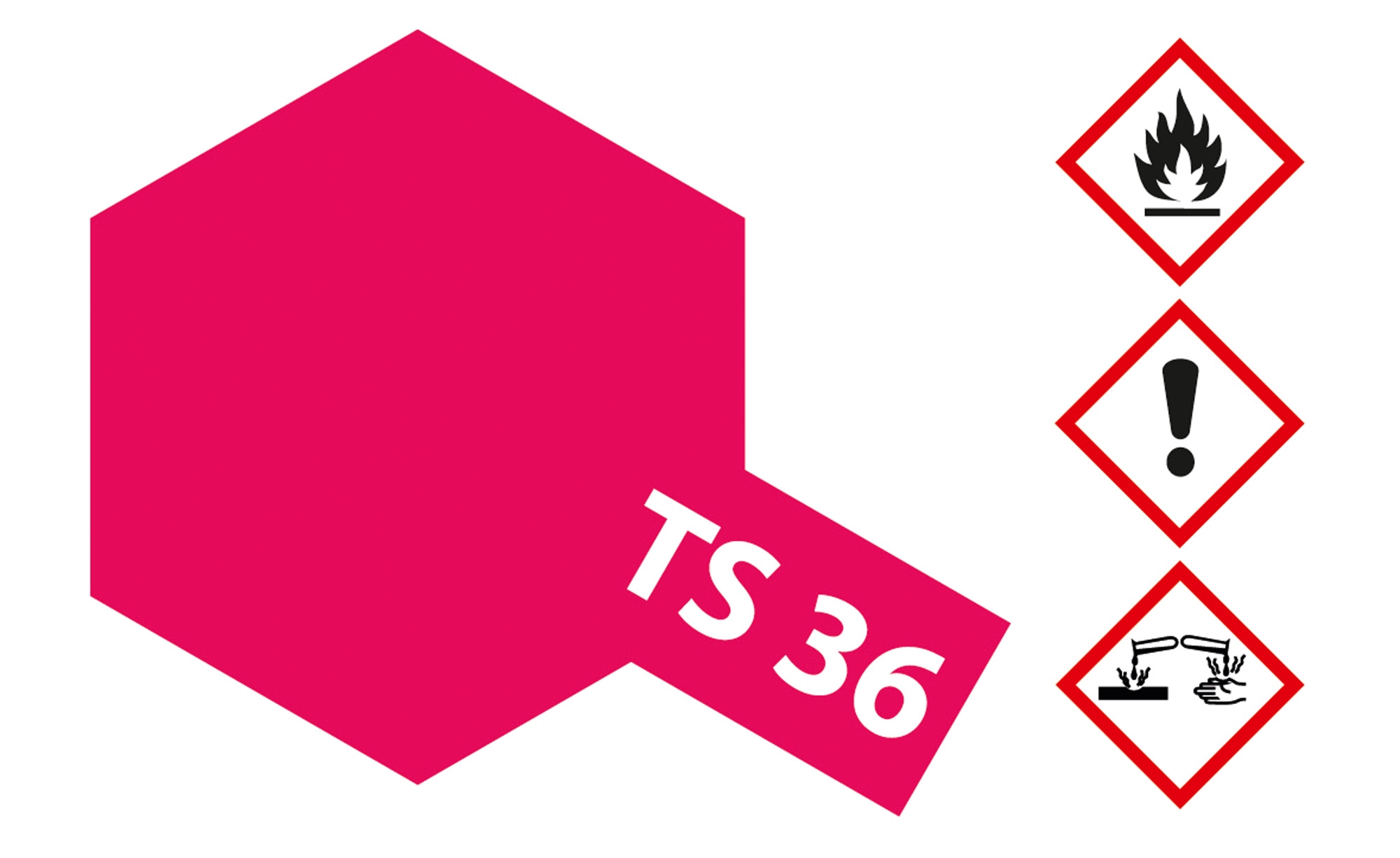 85036 TS36 - Spray Neon-Rot 100ml (gl)
