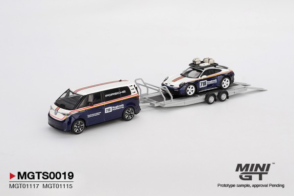 MGTS0019 MiniGT Set: Porsche 911 Dakar #718