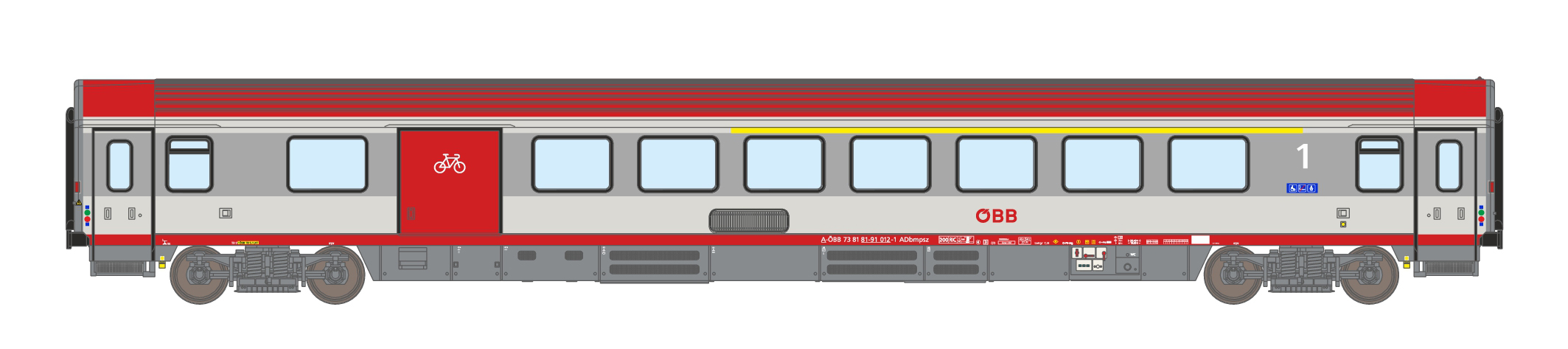 198180 ÖBB Halbgepäckwagen Adbmpsz73 1.Kl. Ep.6