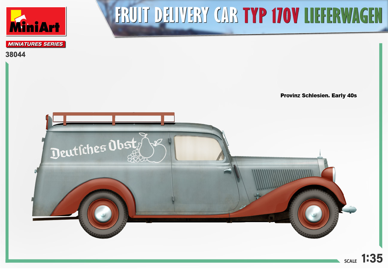MiniArt 38044 MB 170V Lieferwagen Obsthandel