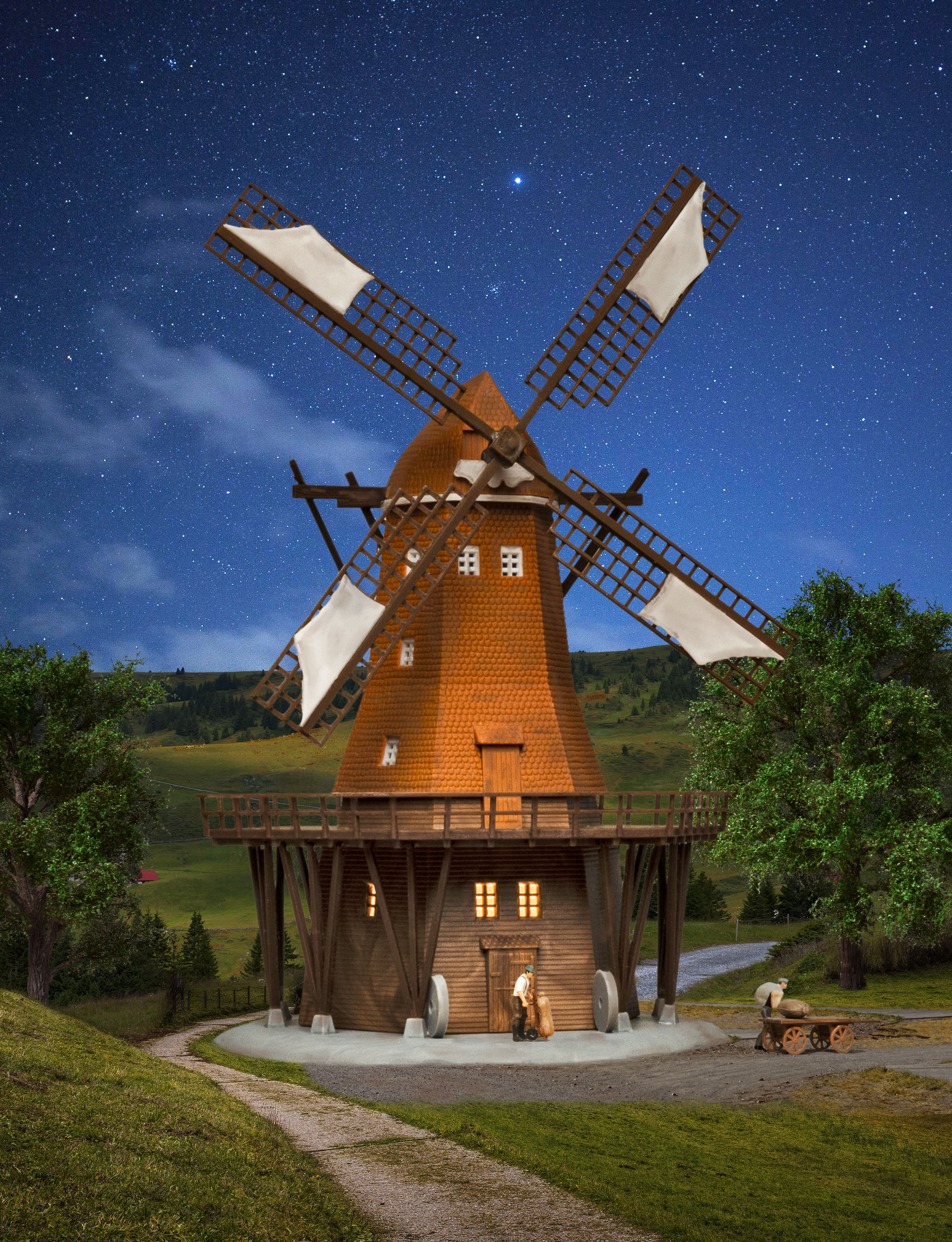 37301 Windmühle in Lemkenhafen