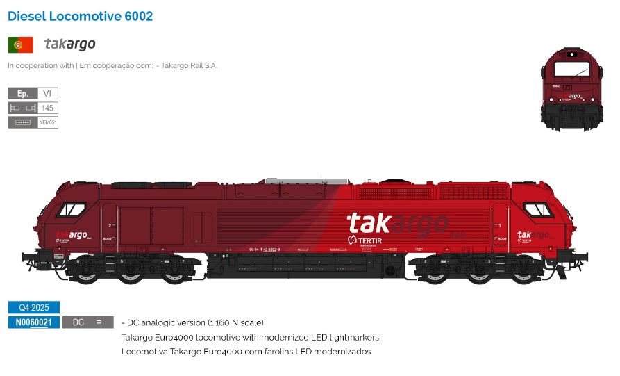 N0060021 Takargo Diesellok Serie 6000 Ep.6
