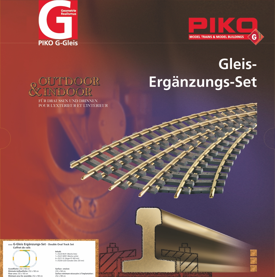 Piko 35302 G Gleis-Set Überholgleis