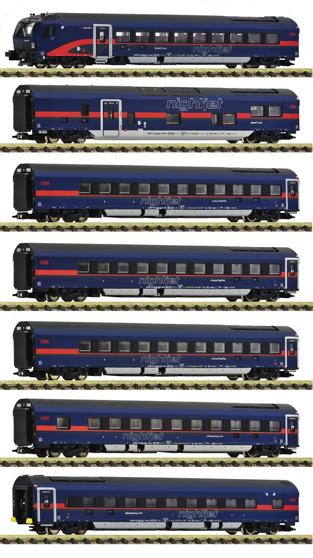 6260065 ÖBB Nightjet Wagenset 7-tlg Ep.6