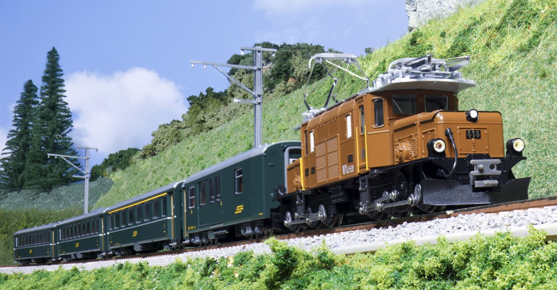 10-1987S RhB Personenzug 5-telig m. Krokodil Ep.5