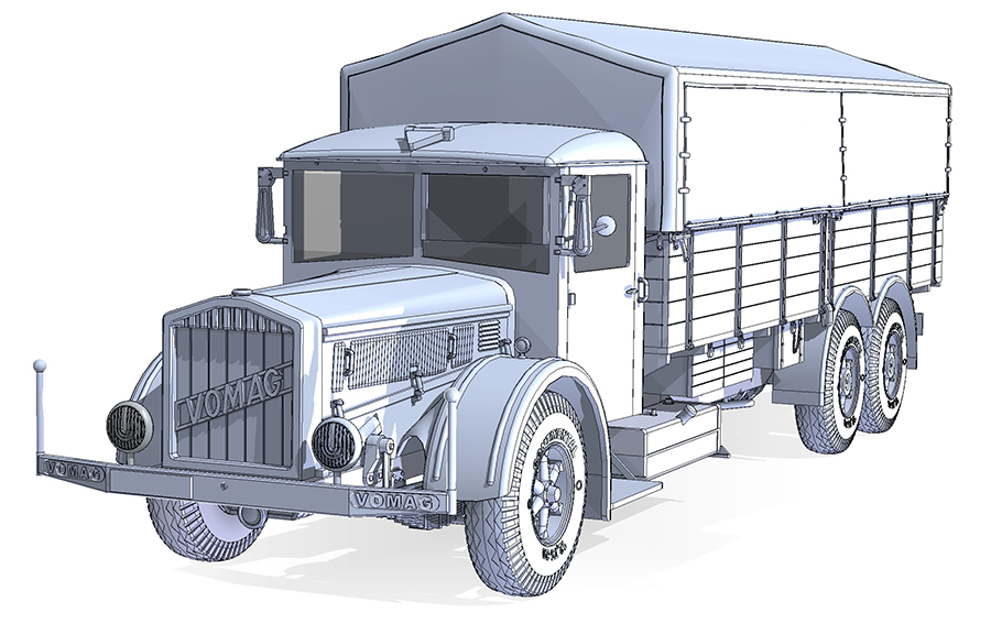Roden 822 VOMAG 8 LR LKW WWII German Heavy Truck