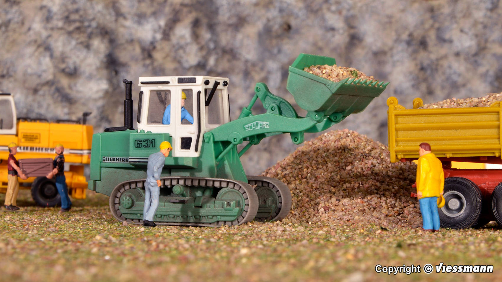 15205 Liebherr Raupe 631 Schwarz Bau