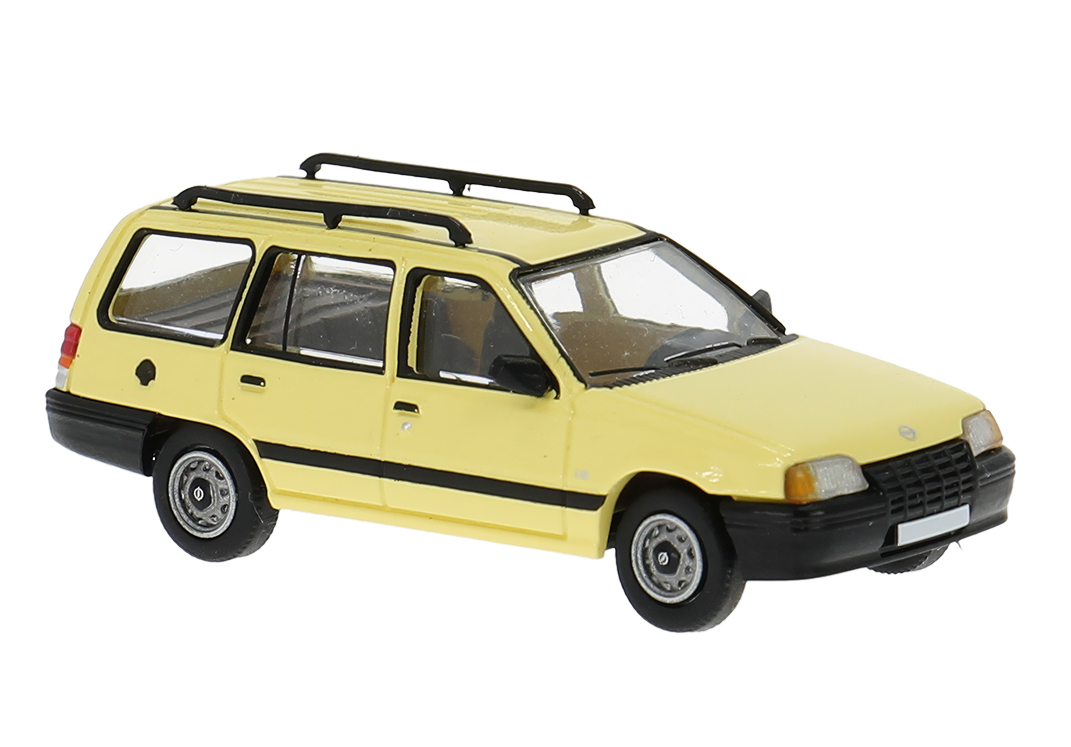 PCX871457 Opel Kadett E Caravan hellgelb (1985)