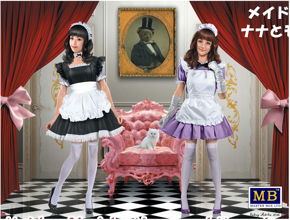 MB35186 Maid café girls Nana and Momoko