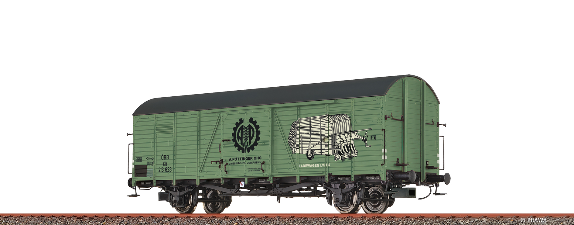 50499 ÖBB ged. Güterwagen Glt "Pöttinger" Ep.3