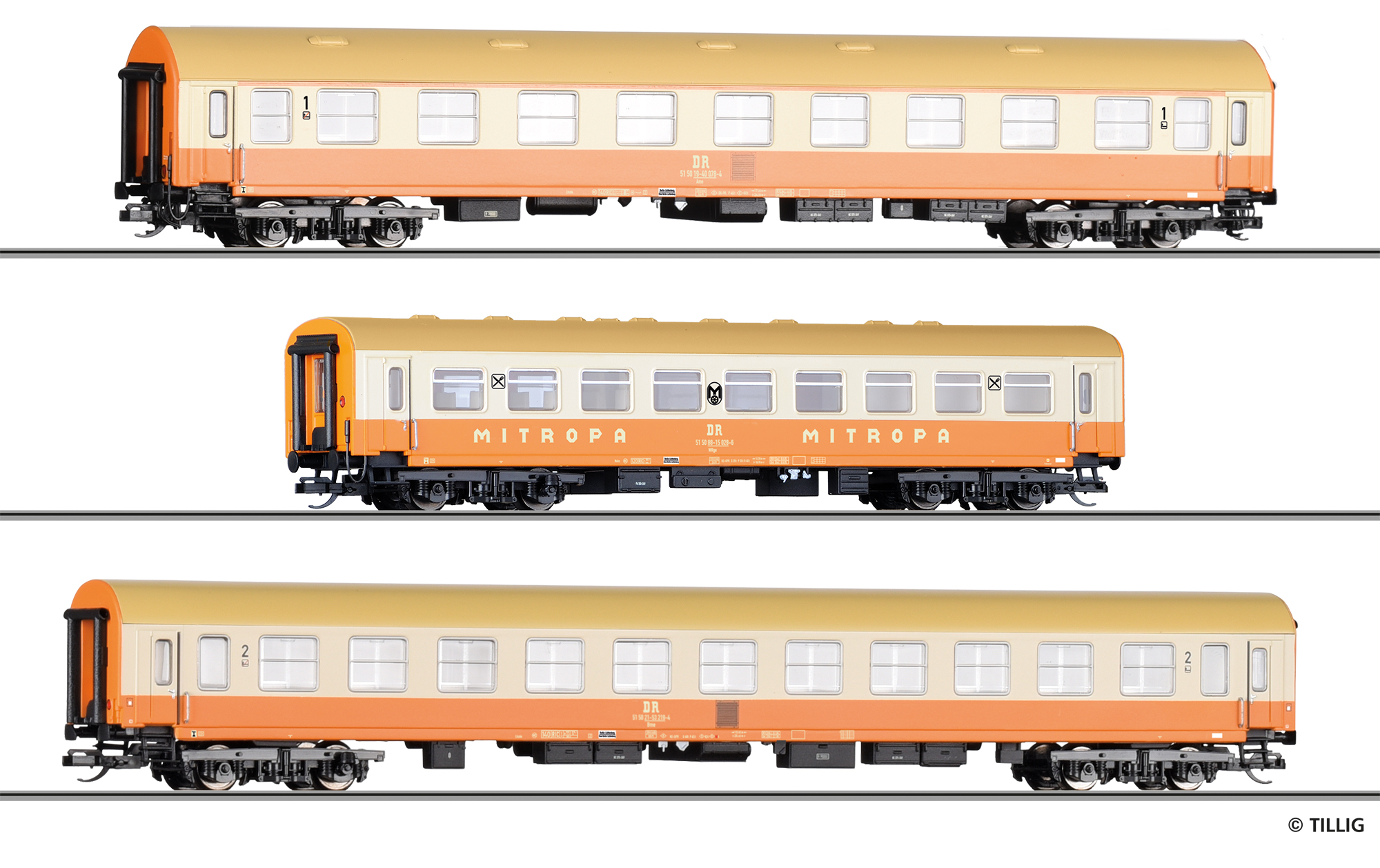 01805 DR Reisezugwagen-Set 3-tlg. Ep.4