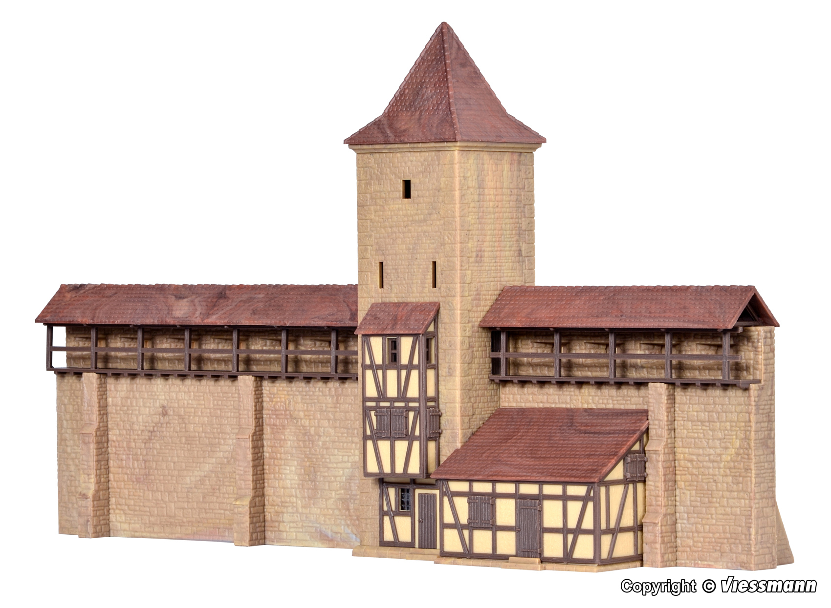 Kibri 37108 Wehrturm mit Mauer in Rothenburg