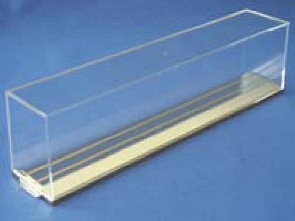1003003 Vitrine H0 Spurrille 300mm vergoldet