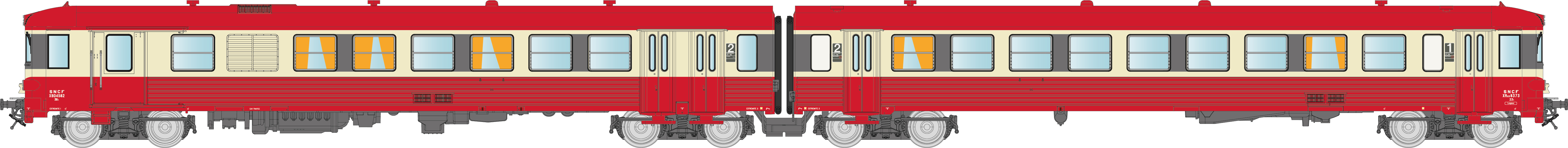 REE Modeles NW-199 SNCF Triebzug Serie X4500 2-tlg Ep.4/5
