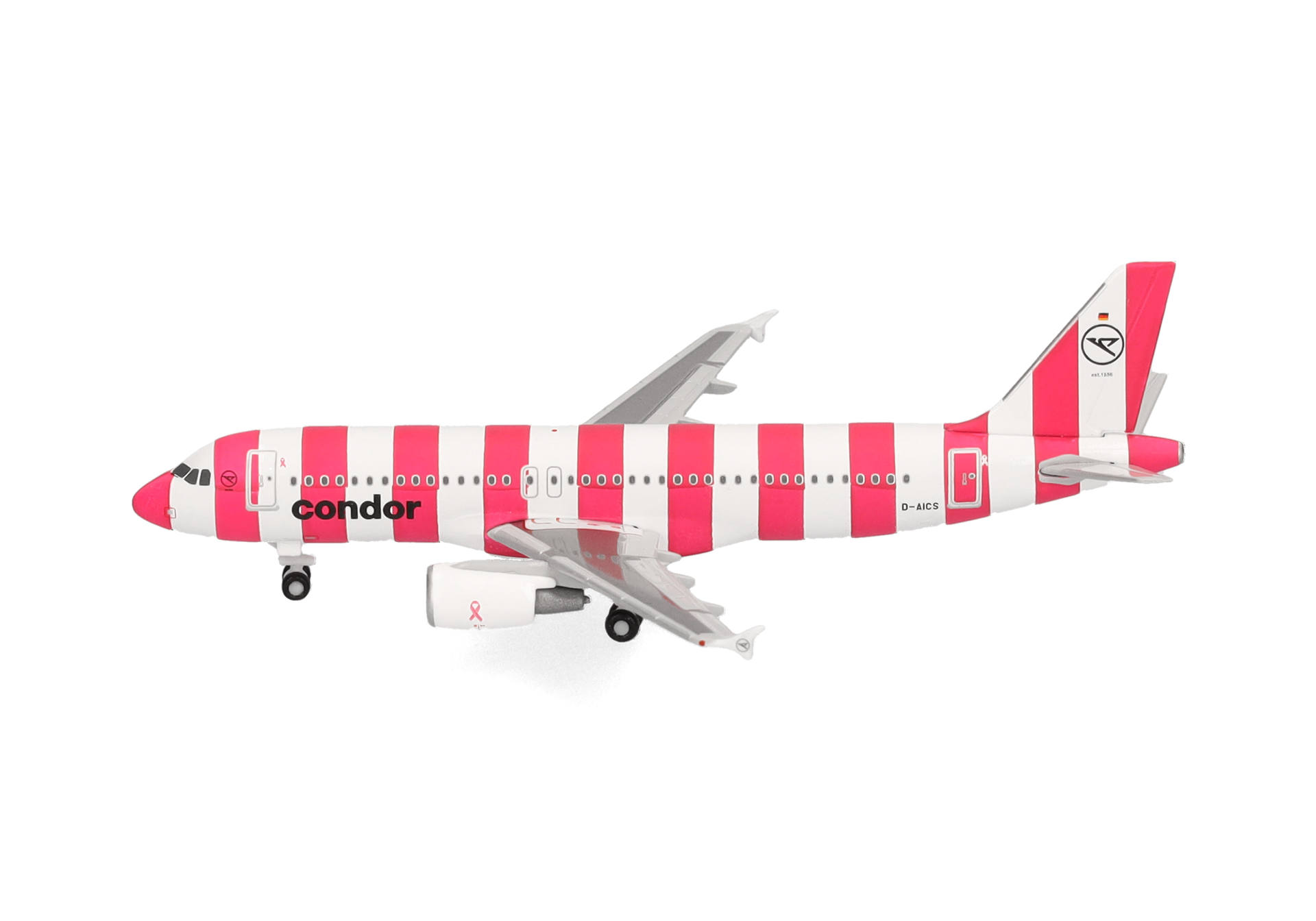 Herpa 538732 Airbus A320 Condor/FlyPink Plane D-AICS