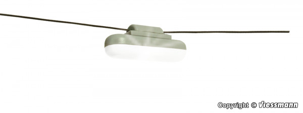 6366 LED Hängelampe mit Seilaufhängung, weiß