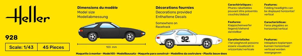 Heller 80149 Porsche 928