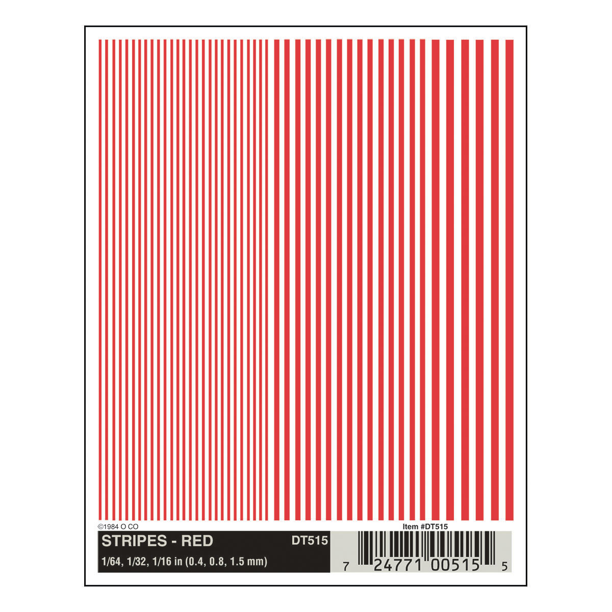 WDT515 Streifen, rot