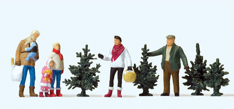 Preiser 10627 Weihnachtsbaumverkauf