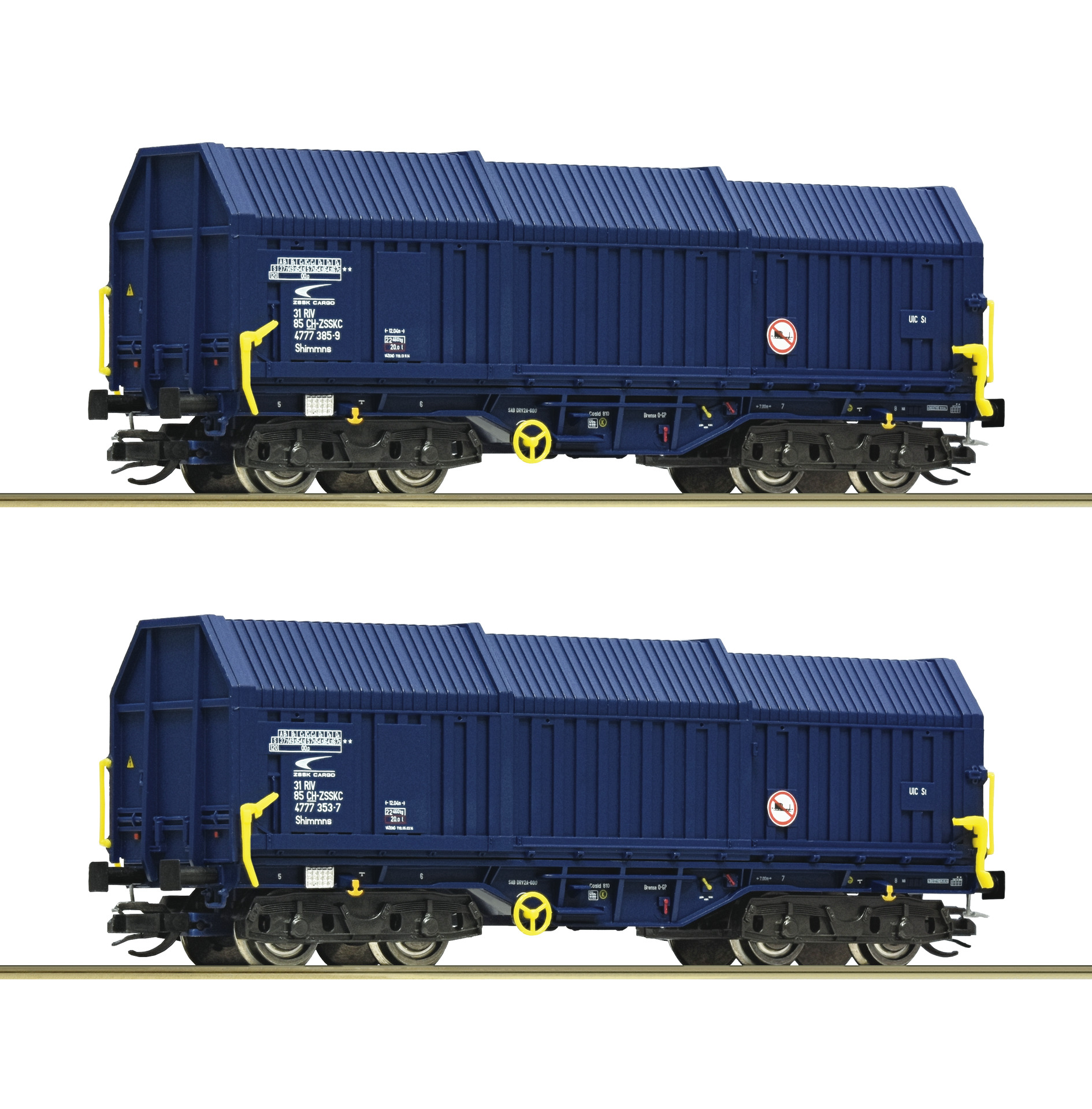 6680013 ZSSK Cargo Teleskophaubenwagen-Set Ep.6