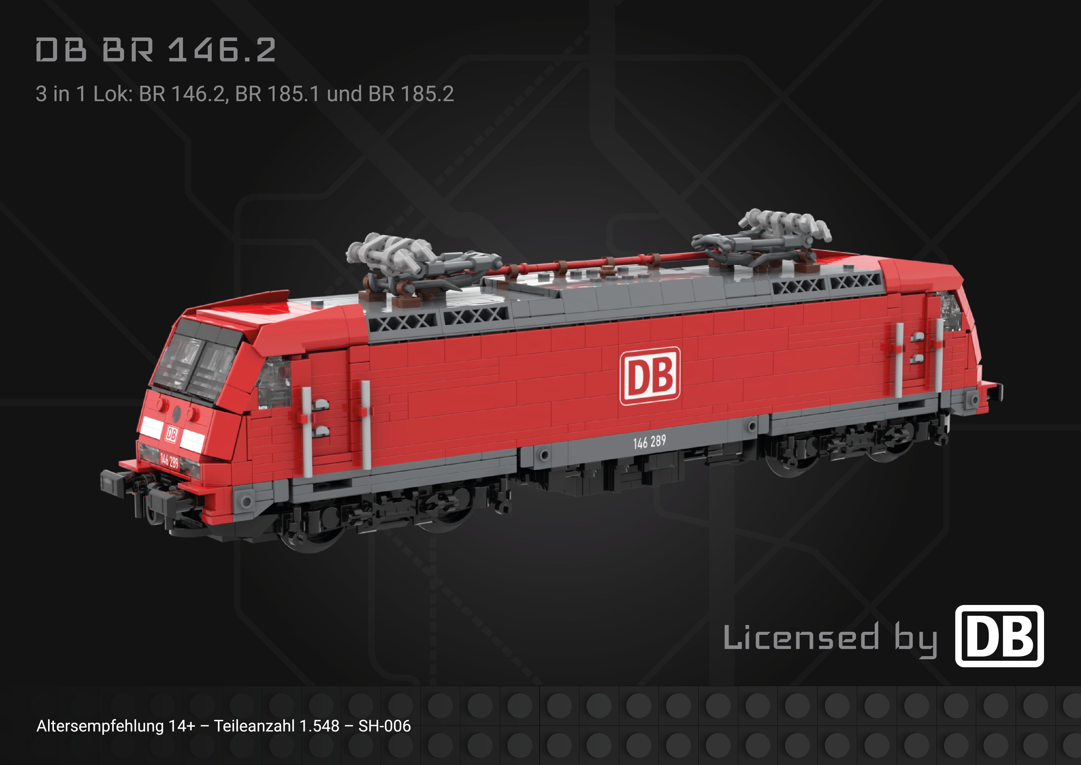 SH-006 DB BR E-Lok 146.2,185,185.2, 3 in 1 Set