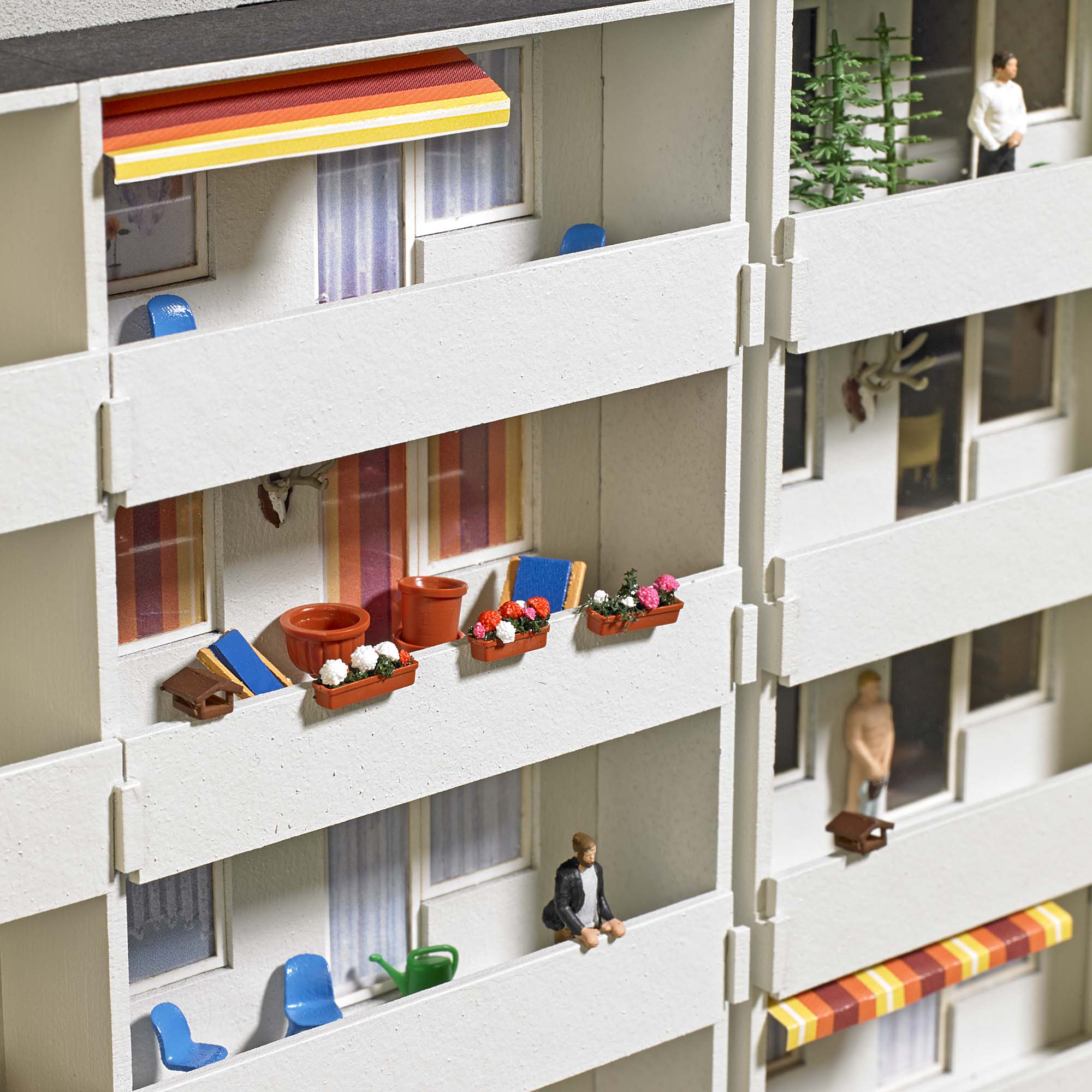 1836 Balkon-Set H0