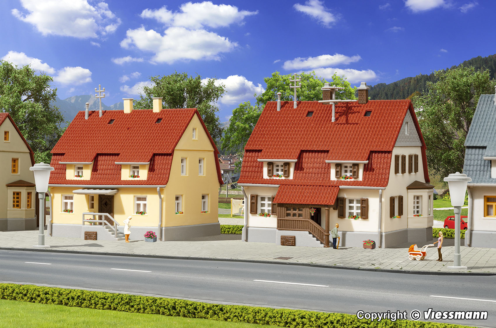 Kibri 36782 Siedlungshäuser, 2 St.